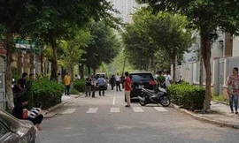 Cơ quan chức năng phong toả hiện trường vụ việc.