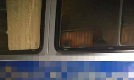 Chiếc xe ô tô xảy ra vụ việc.