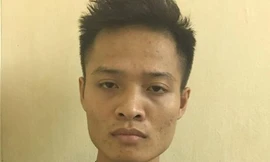 Đối tượng Trường tại cơ quan công an.