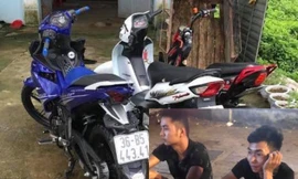 Chiếc xe máy của nạn nhân và hai nghi phạm đang bị cơ quan Công an truy tìm.