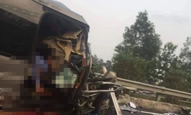 Hiện trường vụ tai nạn. Ảnh: FB