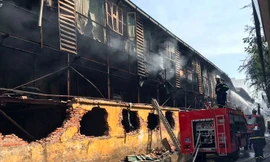 Hiện trường vụ cháy.