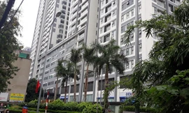 Tòa chung cư nơi xảy ra vụ việc.