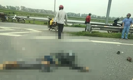 Hiện trường vụ tai nạn thương tâm.