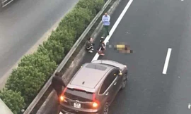 Hiện trường vụ tai nạn.