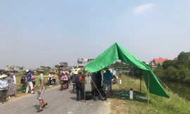 Hiện trường vụ tai nạn.