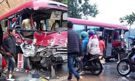 Hiện trường vụ tai nạn.