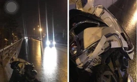 Hiện trường vụ tai nạn.