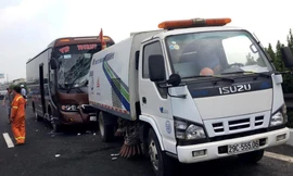 Hiện trường vụ tai nạn.