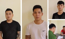 Nhóm đối tượng bị khởi tố.