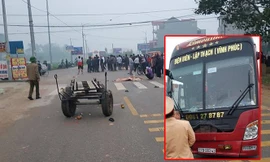 Hiện trường vụ tai nạn.