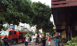 Hiện trường vụ cháy.