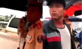 Hình ảnh trong đoạn video do nam thanh niên quay lại được chia sẻ trên mạng xã hội.