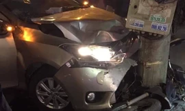 Hiện trường vụ tai nạn.