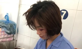 Chị H. đang được điều trị tại bệnh viện.