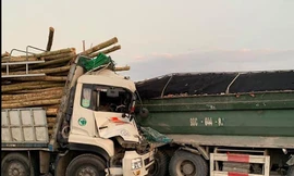 Hiện trường vụ tai nạn.