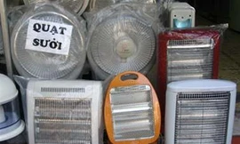 Thị trường đồ sưởi 'nóng' vì rét đậm