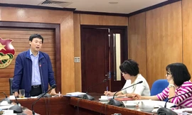 Bí thư thứ nhất Trung ương Đoàn làm việc với BCH Công đoàn cơ quan Trung ương Đoàn. Ảnh: Minh Tuấn 