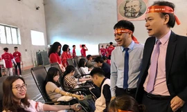 Sinh viên Nguyễn Thị Như Quỳnh 18 lần hiến máu Ảnh: Minh Tuấn