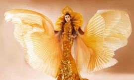 Thanh Nhi mang bộ trang phục dân tộc Hóa Long đến Miss Asia Global 2022