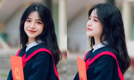 Nữ sinh Thanh Hóa 'gây sốt' cộng đồng mạng với khoảnh khắc kỷ yếu ngọt ngào