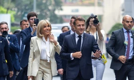 Tổng thống Pháp Emmanuel Macron, Phó Chủ tịch nước Võ Thị Ánh Xuân thăm và làm việc tại Trường USTH 