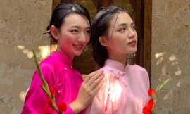 Cặp thí sinh Miss World Vietnam đẹp rạng ngời trong ngày đầu năm