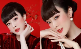 ‘Hot girl’ trường Ngoại thương rạng rỡ trong bộ ảnh chào Tết Nhâm Dần 2022