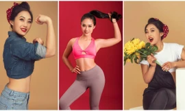 Nữ huấn luyện viên xinh đẹp gợi ý sống khỏe qua mùa dịch