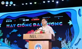 Gala vinh danh sinh viên 5 tốt 2022: Rực cháy khao khát tuổi xuân ĐH Kinh tế Quốc dân