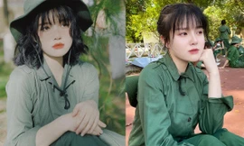 Nữ sinh khiến cộng đồng mạng ‘xao xuyến’ với nhan sắc ngọt ngào trong kỳ học quân sự 