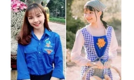Ngẩn ngơ trước vẻ ngây thơ của nữ sinh 19 tuổi trong màu áo Đoàn
