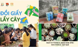 ‘Đổi giấy lấy cây’ hoạt động ươm mầm cuộc sống Xanh của sinh viên Cát Quế