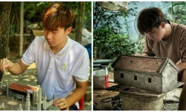 Lưu lại nếp nhà xưa qua những mô hình tiểu cảnh đậm chất làng quê Bắc bộ 