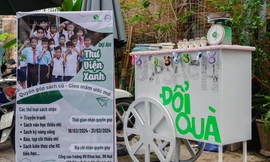 Nhóm sinh viên Báo chí - Truyền thông Huế mang 'Thư viện xanh' đến với học sinh