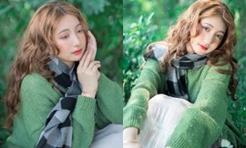 Nữ sinh 2K3 gây thương nhớ trong bộ ảnh đón Giáng sinh sớm