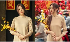 Chụp bộ ảnh Tết nhân dịp đi công tác, thiếu nữ Buôn Ma Thuột khiến netizen ‘mất ngủ’