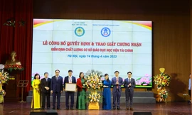 Học viện Tài chính đạt chứng nhận kiểm định chất lượng cơ sở giáo dục chu kỳ 2