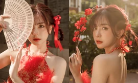 Nữ sinh Sư phạm yêu kiều trong bộ ảnh đón Xuân