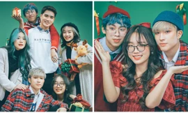 Thời trang sắc màu xuống phố mùa Noel