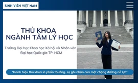 Thủ khoa ngành Tâm lý học: 'Danh hiệu thủ khoa là phần thưởng, sự ghi nhận của một chặng đường nỗ lực'