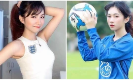 Hot girl Chelsea chờ đợi màn ra mắt của đội tuyển Anh