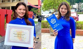 Nữ sinh Nhân văn với GPA xuất sắc, là Sinh viên 5 tốt nhiều năm học liên tiếp