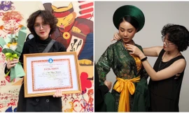 Nữ sinh Lào Cai từng giành HCV Taekwondo đưa bản sắc dân tộc vào những thiết kế thời trang