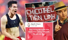 Dàn sao Việt vỡ òa trước 'bàn thắng vàng' của Tiến Linh
