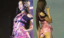 Lisa (BlackPink) tiếp tục bị chỉ trích phản cảm vì váy quá ngắn