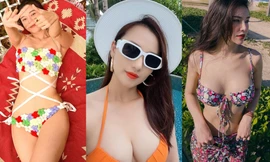 Lã Thanh Huyền, Cao Thái Hà nóng bỏng với bikini