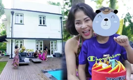 Thu Minh khoe cơ ngơi rộng rãi tại Singapore nhân dịp sinh nhật con trai 