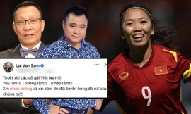 Dàn sao 'bùng nổ' mừng HCV SEA Games của tuyển nữ: 'Tuyệt vời các cô gái Việt Nam!'
