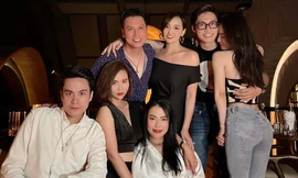 Đình Tú dự sinh nhật Huyền Lizzie, hành động thân thiết với Quỳnh Nga gây chú ý